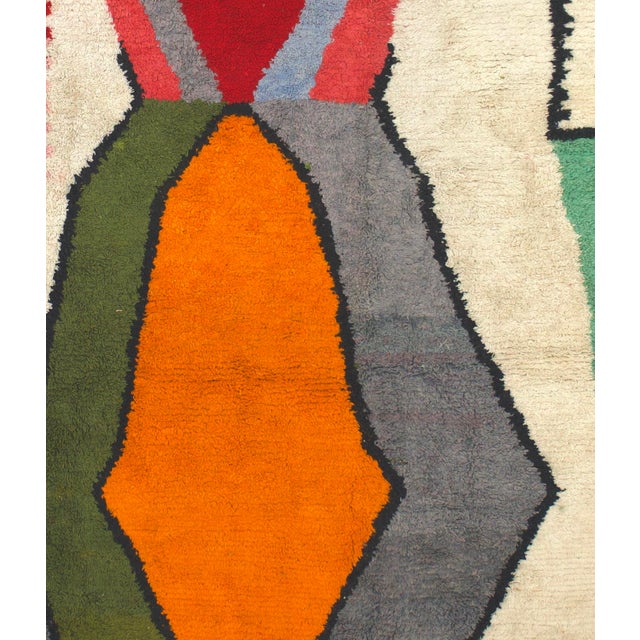 Vintage Moroccan Wool Rug 9’0" X 11’10” For Sale - Image 4 of 7