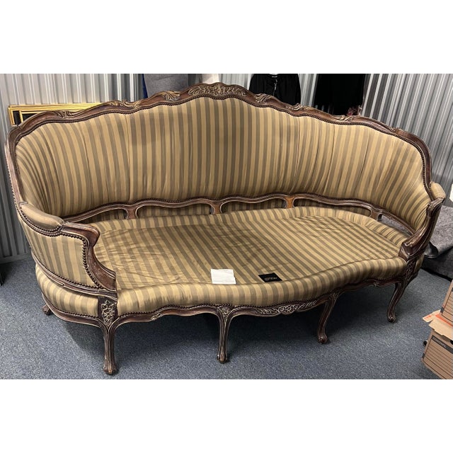 Vintage French Style 8-Legged Sofa . For Sale - Image 9 of 9
