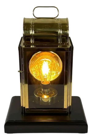 Antique Brass Ship’s Cabin Lantern by Porter