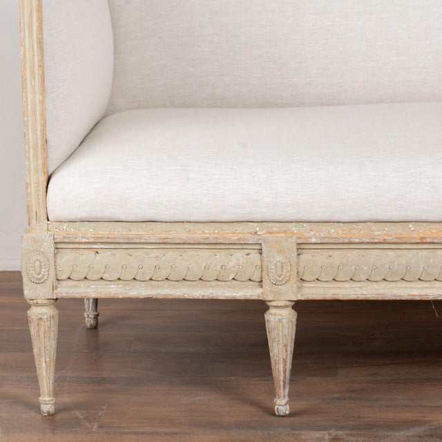Early 19th Century Swedish Gustavian Pine Bench Settee For Sale - Image 13 of 18