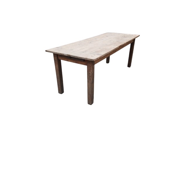 Farmhouse Table in Oak and Fir, 1870s For Sale - Image 3 of 7