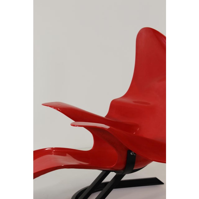 Red Elephant Lounge Chair by Bernard Rancillac, 1960s For Sale - Image 6 of 14
