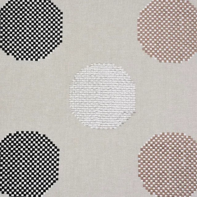A natural cotton casement with satin stitched polka dots and a delicate sheen, Hansen Embroidery is stylishly simple and...