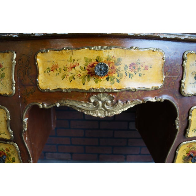 Wood Antique Venetian Dressing Chest With Mirror For Sale - Image 7 of 10