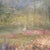 Cream Mid-Century Impressionist Garden Landscape Oil Painting Signed Marion Rice For Sale - Image 8 of 12