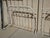 Metal Pair Tall Vintage French Country Cast Iron White Twin Bed Frames Headboards For Sale - Image 7 of 12