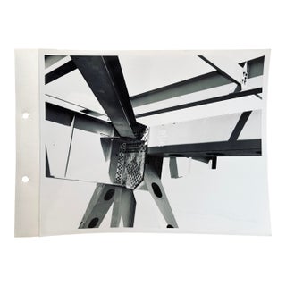 1970s Anonymous Photographer for U S Steel Post- Modernism B & W Photo With Metadata For Sale