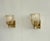 1990s Art Deco Murano Crystal Glass and Brass Wall Sconces, 1990s, Set of 2 For Sale - Image 5 of 13