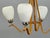 Wood Mid-Century Czech Wood and Glass Chandeliers by Dřevo Humpolec, 1970s, Set of 2 For Sale - Image 7 of 15