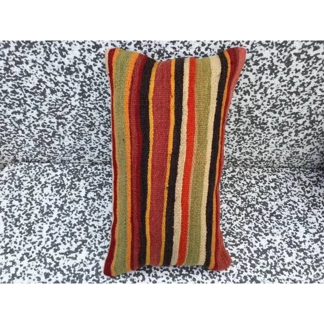 Turkish Kilim Pillow Cover For Sale - Image 4 of 6