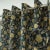 Art Deco Rameshwaram Floral Block Print Semi-Sheer Pure Linen Eyelet Curtain Size- 54"Wx36"L For Sale - Image 3 of 5