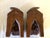 Vintage Carved Wood Tribal Figure Bookends For Sale In Santa Fe - Image 6 of 6