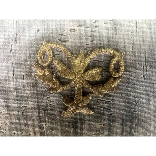 Pair of Custom Applique Petite Pillows by Mla For Sale In Los Angeles - Image 6 of 7