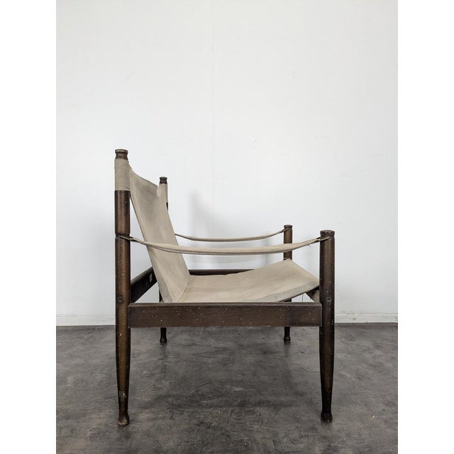 Danish Safari Armchairs by Erik Worts for Niels Eilersen, Set of 2 For Sale - Image 4 of 8