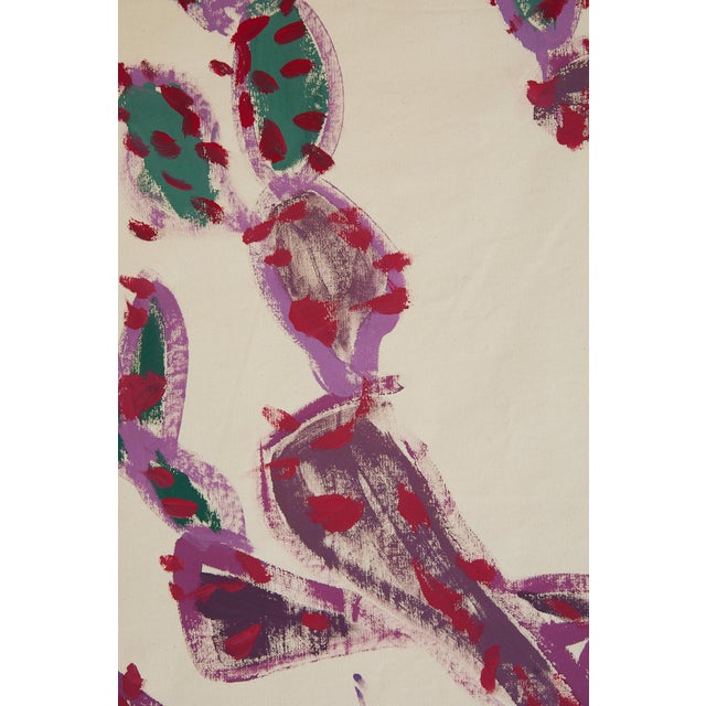 Green "Everytime We See Each Other Is the Last Time" Original Cactus Acrylic Painting by Simon Findlay For Sale - Image 8 of 12