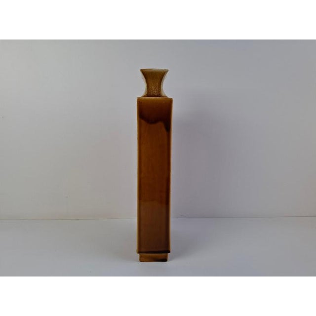 1960s Mid-Century Brown Ceramic Vase from Ditmar Urbach, Czech, 1960s For Sale - Image 5 of 18