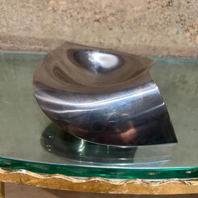 1993 Georg Jensen Denmark Sculptural Stainless Please Pass Me Dish For Sale In San Diego - Image 6 of 10