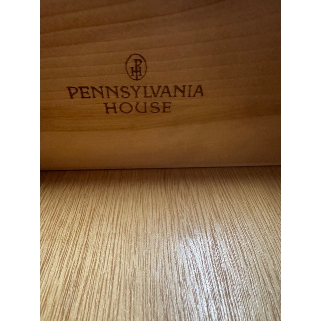 Wood 1990s Pennsylvania House Chippendale Style 2pc. Cherry Highboy 7 Drawer Chest For Sale - Image 7 of 18