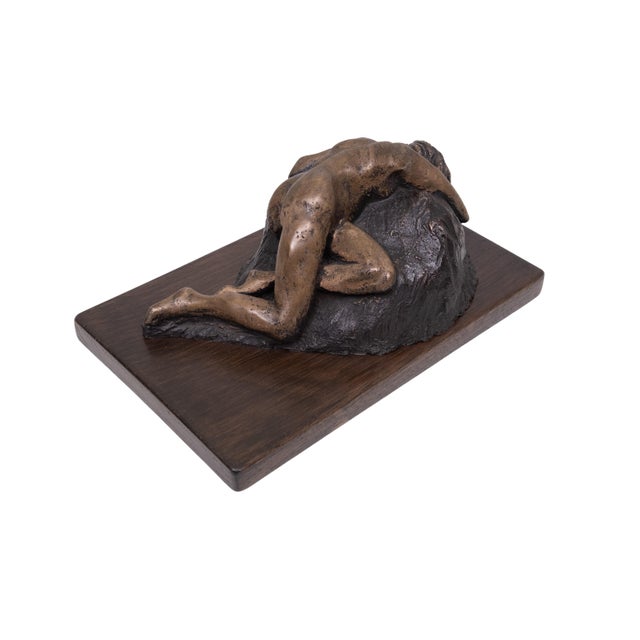 1990s Patinated Bronze in the style of Auguste Rodin the Danaide, 1999 For Sale - Image 5 of 14