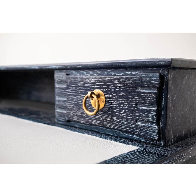 Blue Art Nouveau Desk from Bernhard Ludwig, Vienna, Austria, 1905 For Sale - Image 8 of 15