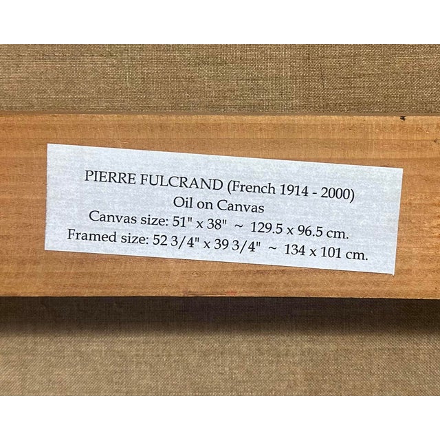 Abstract Oil on Canvas Painting Signed by Pierre Fulcrand For Sale - Image 9 of 10