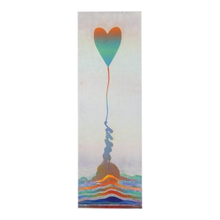 1986 Heart on a String Walter Crump Signed Print For Sale