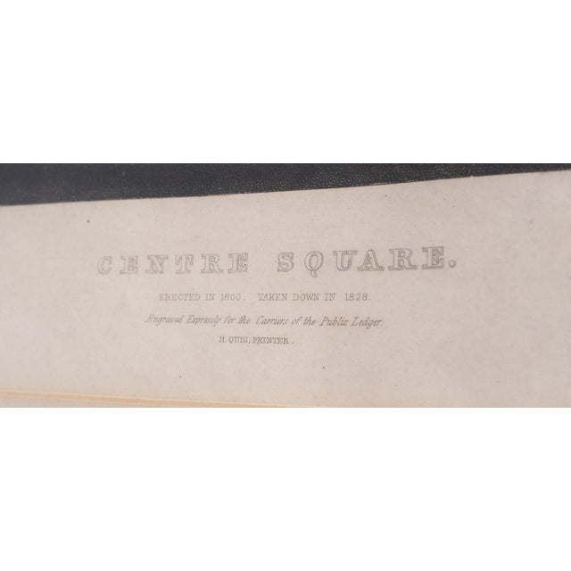 Ab Walters Central Square Philadelphia Framed & Matted Engraving For Sale In Philadelphia - Image 6 of 12