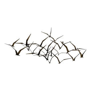1968 Curtis Jere Birds in Flight Wall Sculpture For Sale