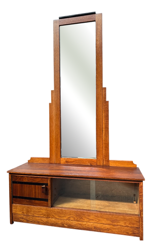 Art Deco Dutch Dressing Table with Mirror, 1930s