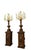 Large Terracotta and Gilded Wood Torches, Set of 2 For Sale - Image 6 of 8
