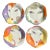 Vintage Boho Larry Lazlo Face Ceramic Plates - Set of 4 For Sale