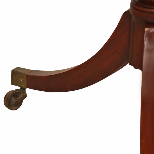 Antique English Regency Mahogany Two Tier Dumb Waiter Table For Sale - Image 4 of 4