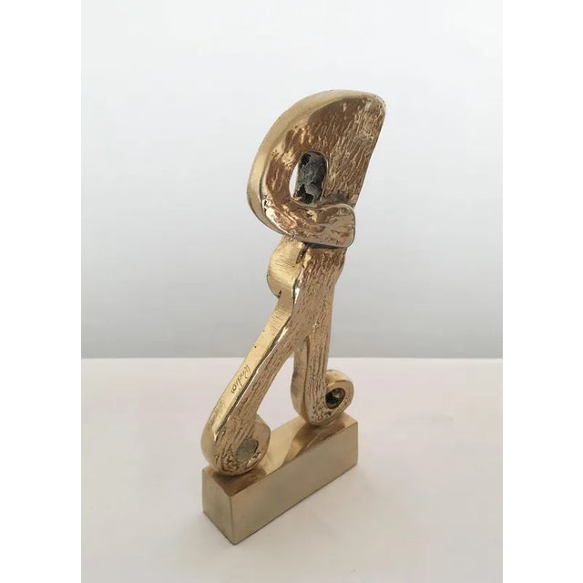 Italian Bronze Abstract Sculpture by Rodica Tanasescu, 1980 For Sale - Image 3 of 13