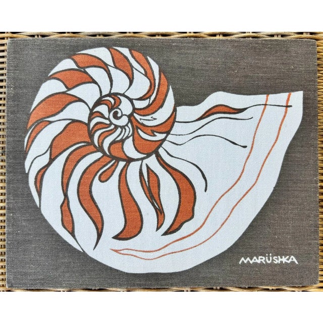 Textile 1970s Nautilus Textile Screenprint by Marushka For Sale - Image 7 of 7