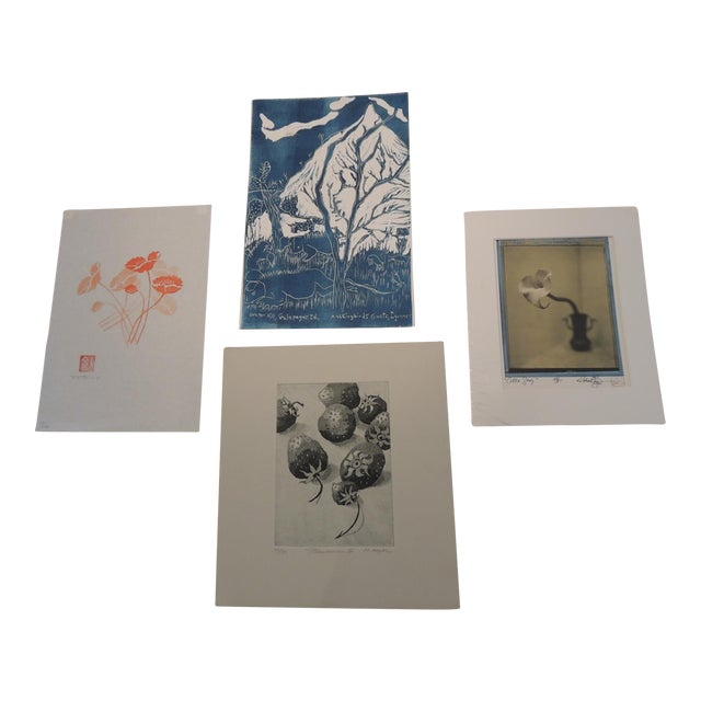 Collectors Gallery Wall Colorful Art - Set of 4 For Sale