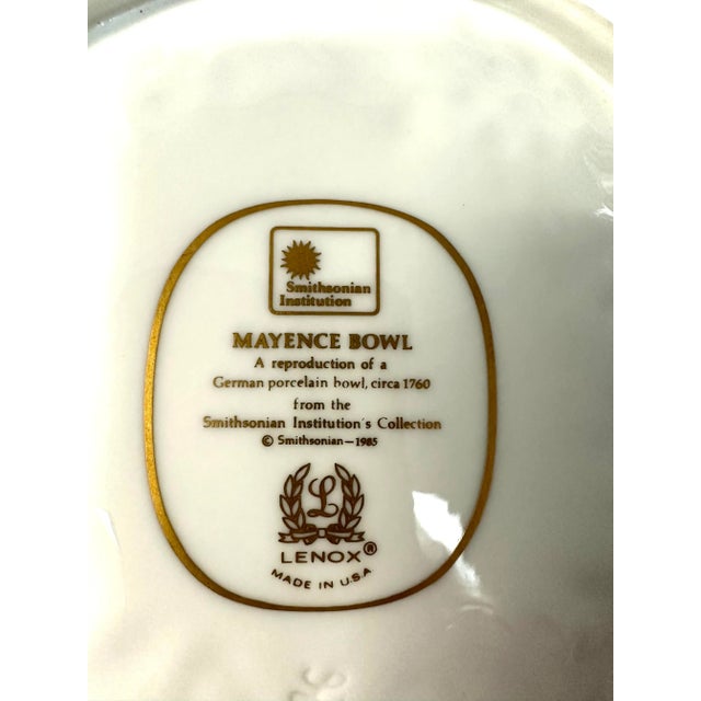 1990s Lenox Mayence Bowl Smithsonian Collection Bowl For Sale In Detroit - Image 6 of 8