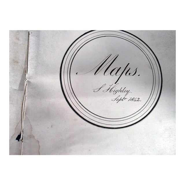 S. Highley | Hand-Drawn Manuscript Atlas of Modern and Ancient Geography | 1842 For Sale