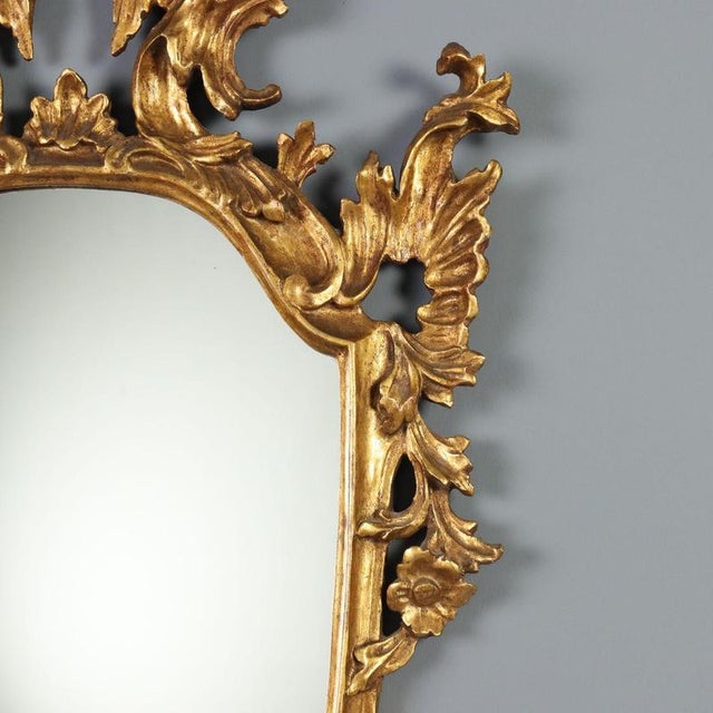19th Century Carved and Gilded Wood Mirror, Italy For Sale - Image 6 of 9