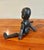 1990s Hand Carved Wood Figure Sculpture With Articulated Arms and Legs (10.5” High) For Sale - Image 5 of 7