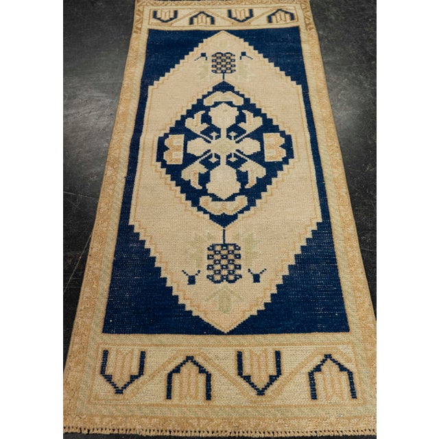 Turkish Mini Rug Oriental Hand Knotted Vintage Rug 1'8" x 3'10" #21280 Explore a curated collection of hallway runners,...