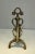 1940s In the Style of Raymond Subes Brass and Wrought Iron Andirons, French - a Pair For Sale - Image 9 of 13