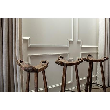 Vintage Mid-Century Spanish Brutalist Marbella Bar Stools, Set of 3 For Sale In Minneapolis - Image 6 of 18