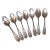 Late 19th Century Albert Coles Coin Silver Teaspoons- Set of 7 For Sale