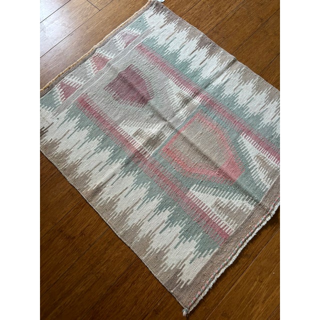Turkish Small Vintage Anatolian Kilim Rug | 2'5" X 2'11" For Sale - Image 3 of 4