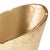 Brass plated aluminum 8.5h x 10w x 7.3d