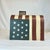 Mid-Century Americana Boho Chic Arts & Crafts Tole Painted Flag Mail Box Holiday Accent - 4th of July For Sale - Image 4 of 10