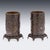 Antique Japanese Meiji Inlaid Bronze Cylindrical Brush Pots, 19th Century, Set of 2 For Sale - Image 3 of 18