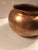 Vintage Hand Finished Solid Copper Round Planter For Sale - Image 4 of 8