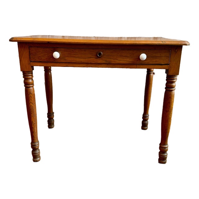 Antique Oak Teacher's Desk For Sale