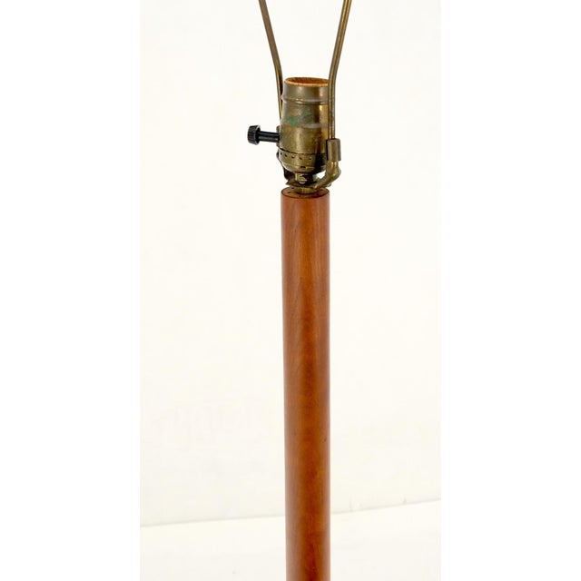 Shaker Turned Solid Cherry Floor Lamp For Sale - Image 9 of 12